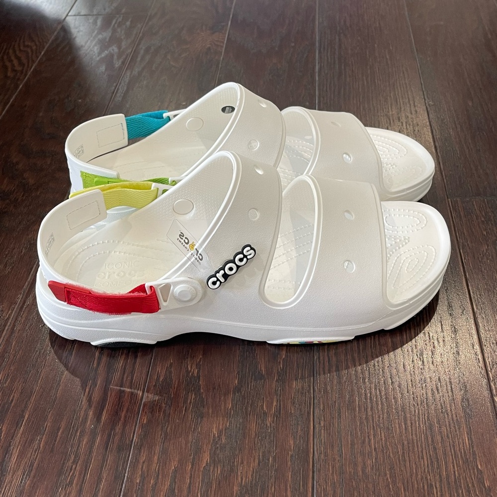 Crocs Classic All Terrain Slide Sandal White  Size Men's Size 15 NEW